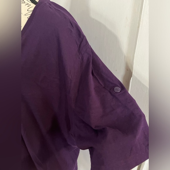 Soft cotton tee, royal purple, worn maybe twice - Picture 2 of 4